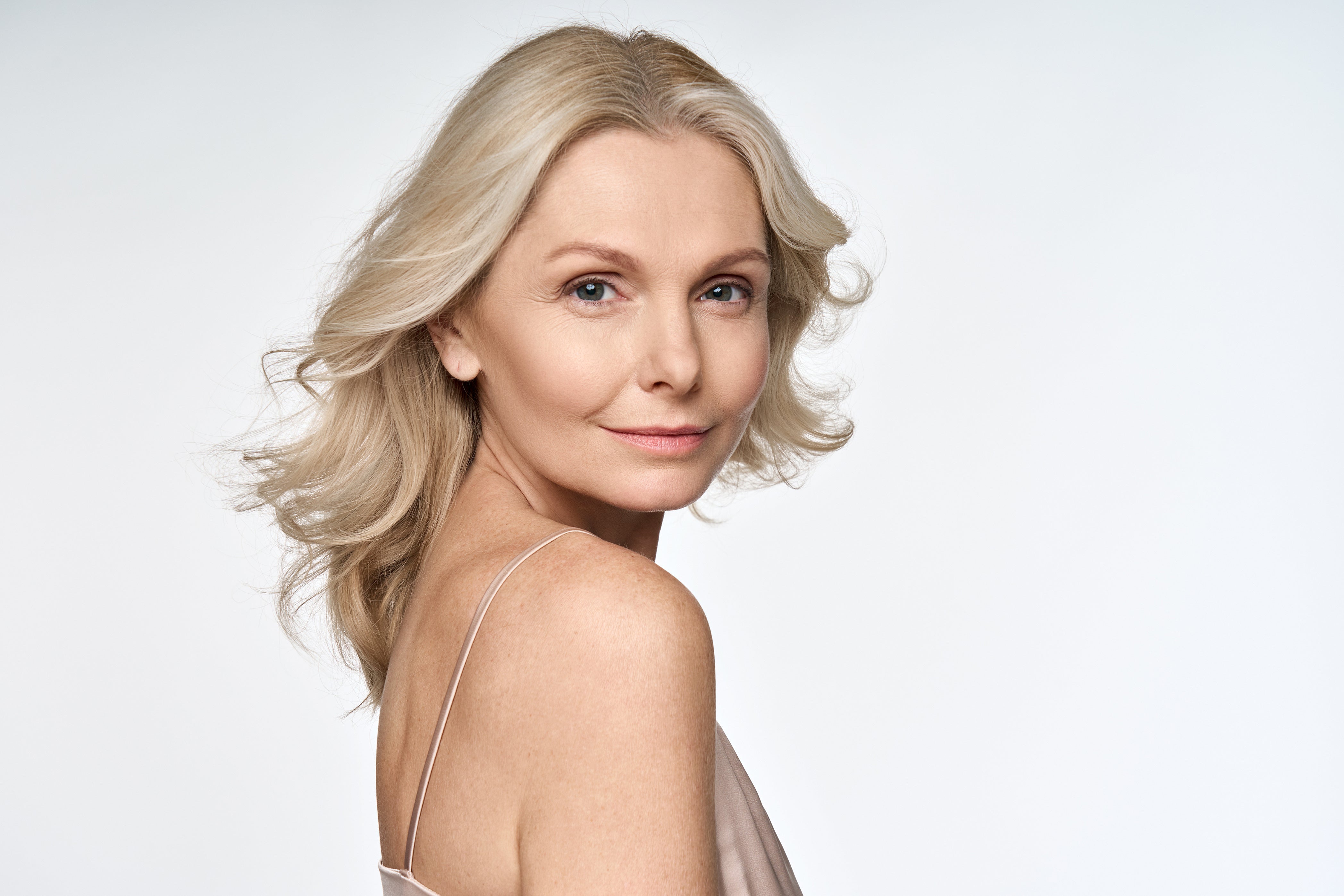 woman aged skin