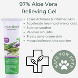 Curaloe Relieving Tea Tree & Aloe Vera Gel - Accelerate Healing of Cuts and Inflammation