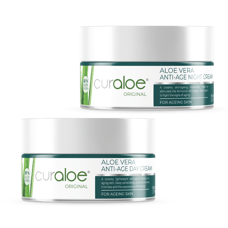 Curaloe Day & Night Cream for 24-7 Moisture & Anti-Aging