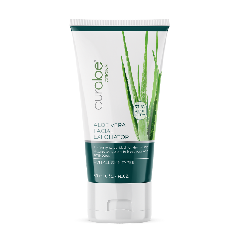 Curaloe Aloe Vera Facial Exfoliator 50ml - Natural Acne Solution