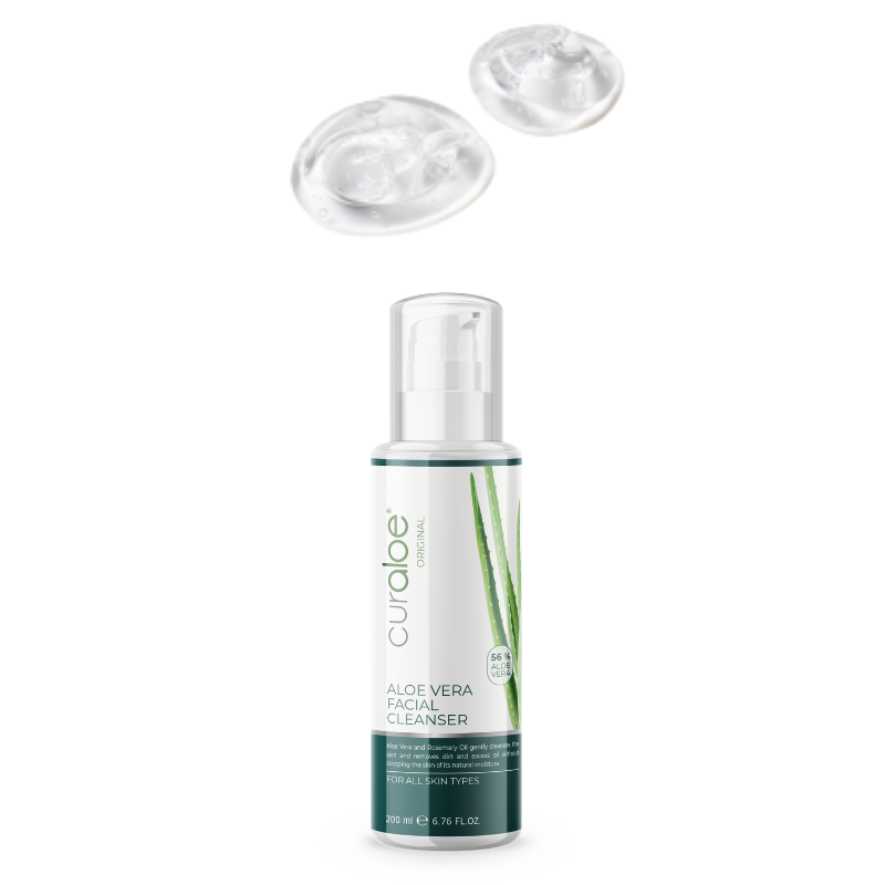 Curaloe Aloe Vera Gel Cleanser 200ml - Gently Removes Excess Dirt & Oil