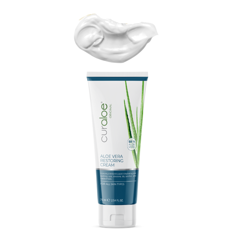 Curaloe Restoring Cream 58% Aloe Vera - Ideal Solution for Dry and Cracked Skin
