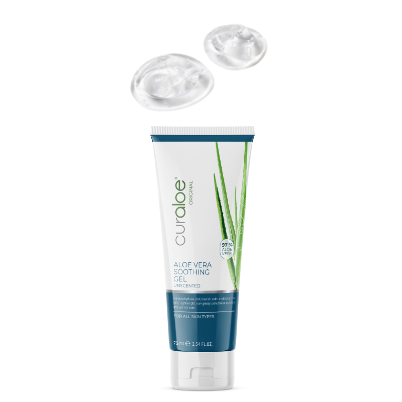 Curaloe 97% Aloe Vera Gel 75ml: Unscented & Safe for Pets