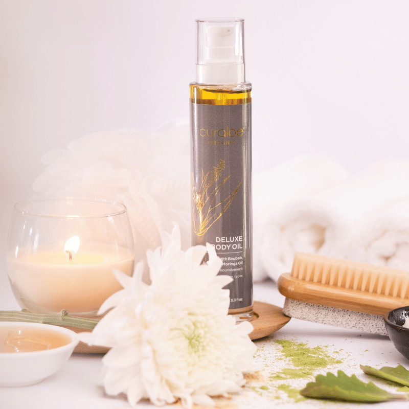 Skin-replenishing Curaloe Body Oil with vitamins & antioxidants