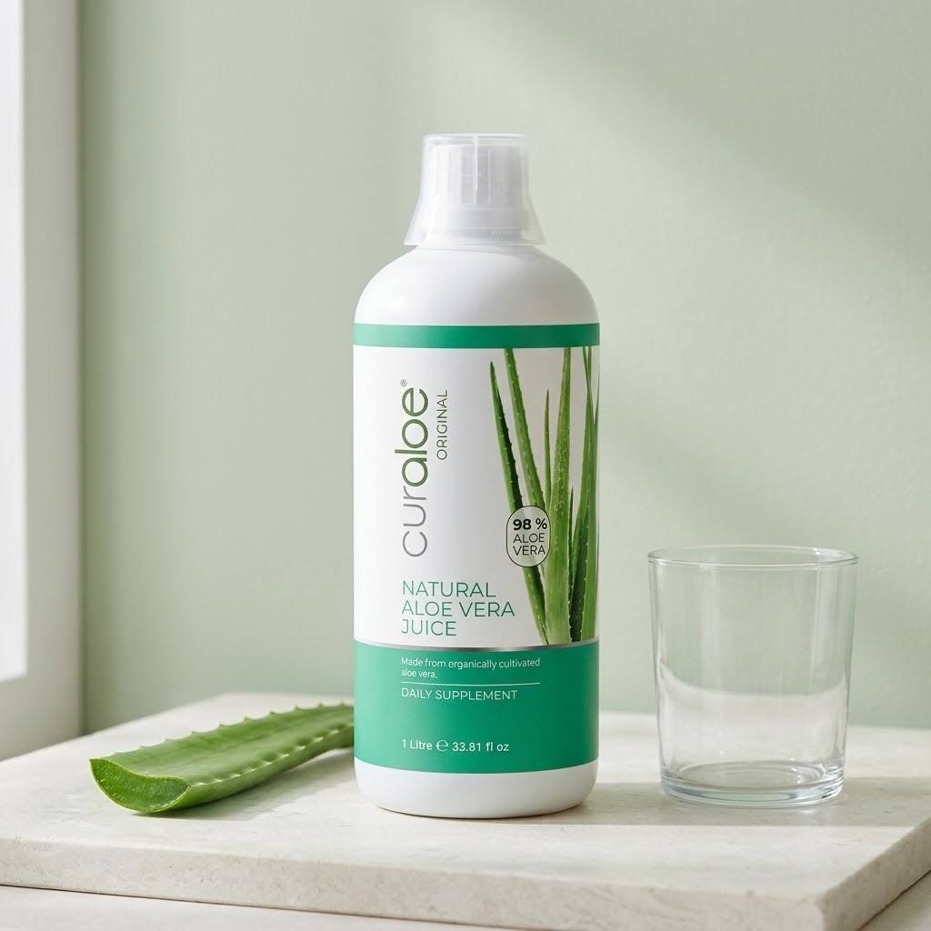 Curaloe Aloe Vera Juice 1L – 98% Cold-Pressed Aloe Barbadensis