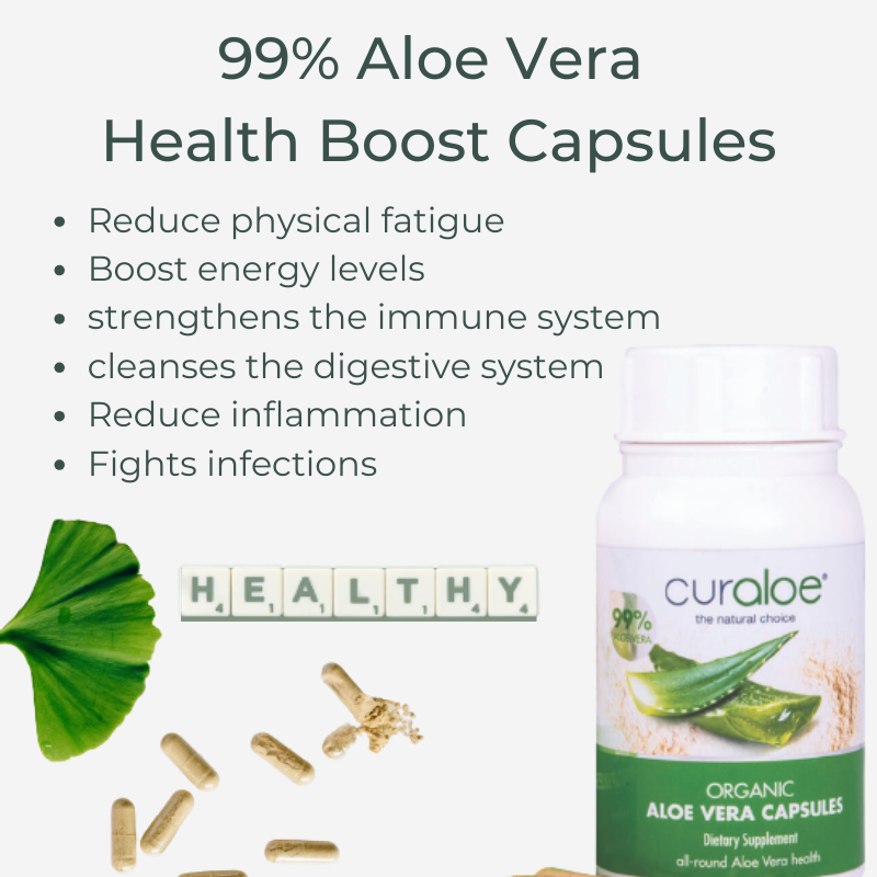 Curaloe 99% Aloe Vera Capsules: Boost Energy Levels Naturally