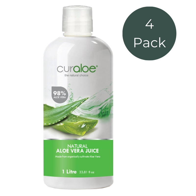 Curaloe Aloe Vera Juice 1L Value Pack - 98% Natural Aloe Vera