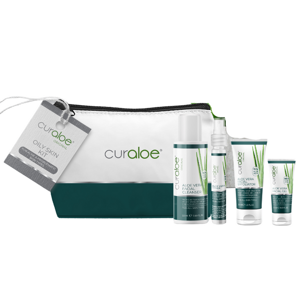 Acne Control Aloe Vera Set: Clear Skin Mini Gift | Curaloe