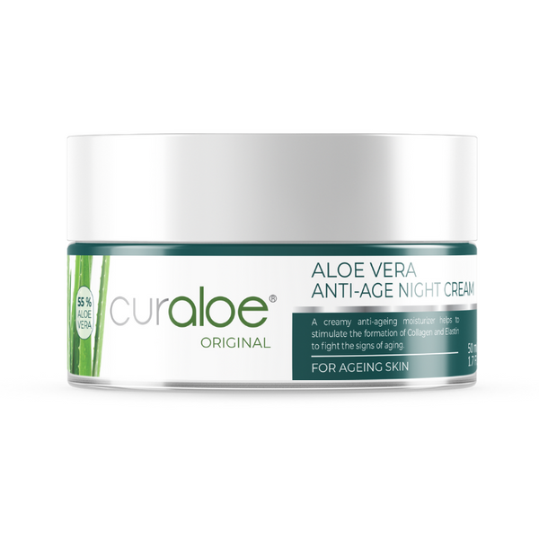 Curaloe 55% Aloe Vera Anti-Ageing Night Cream - Wake Up to Youthful Skin