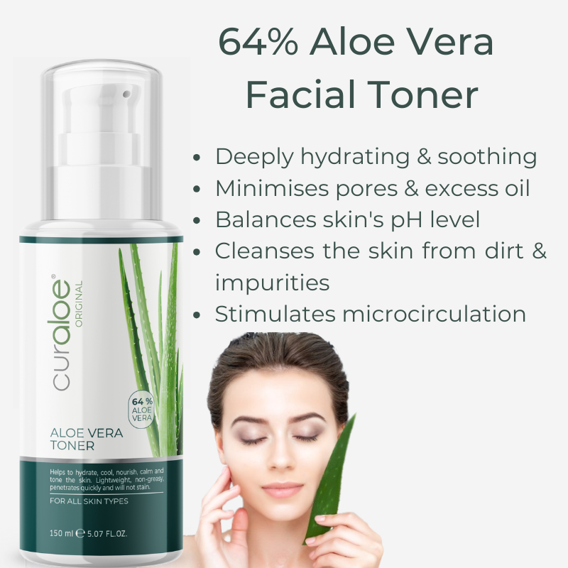 Complete Pure Aloe Vera Acne Care Kit - Remove Dead Skin Cells Gently