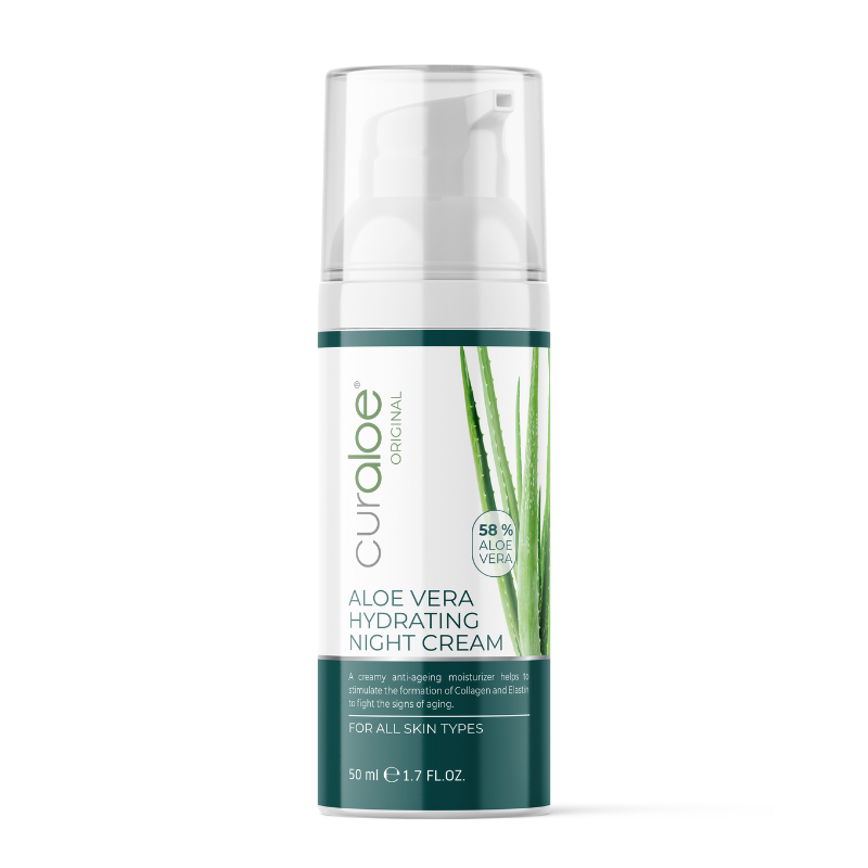 Curaloe Aloe Vera Night Cream - Deep Hydration for Dry & Flaky Skin