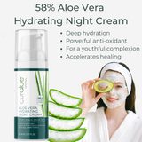 Curaloe Aloe Vera Night Cream - Overnight Rejuvenation of the Skin