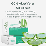 Curaloe Aloe Vera Soap Bar 150g - Deep Cleansing