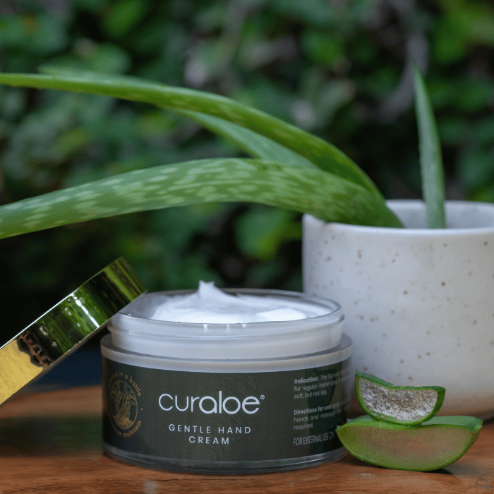 Natural Ingredients: Curaloe Aloe Vera Hand Cream