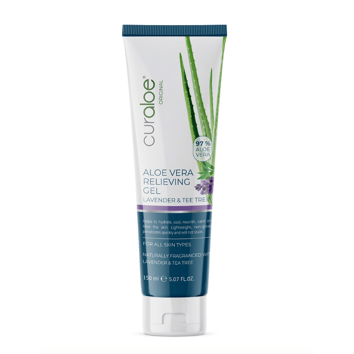 Curaloe Relieving Tea Tree & Aloe Vera Gel - Natural Skin Relief