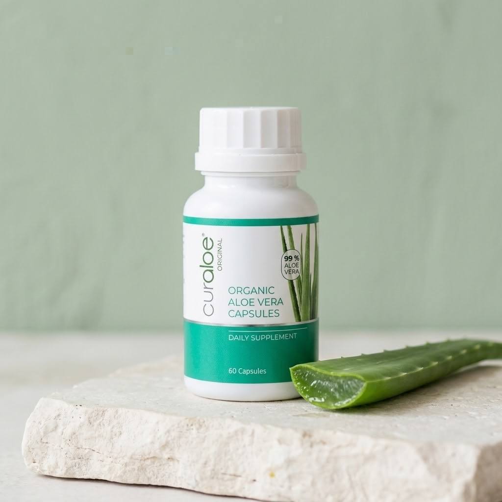 Curaloe Aloe Vera Capsules – 99% Freeze-Dried Aloe Vera